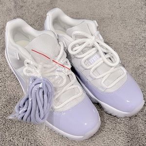 purple and black jordan 11s